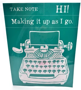 Chalk Couture Transfer Stencil "Vintage Typewriter" Size B 8.5"x11" NEW - Picture 1 of 4