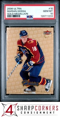 Ultra Gold Medallion #10 2006 Marian Hossa Hof Pop 1 PSA 10 Foto 1 de 3