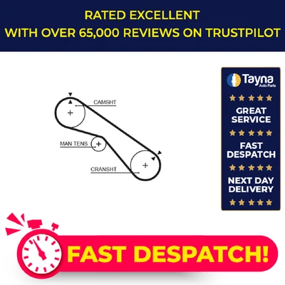 Timing Belt fits TOYOTA LAND CRUISER 3.5D 90 to 92 1PZ Gates 1356817010 Quality - Image 1 of 4