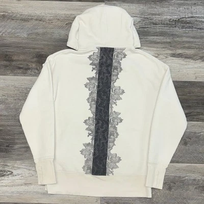 Athleta Rosa Encaje Túnica Blanca Mujer S Pulgares Ropa Activa Sudadera con Capucha Foto 1 de 4