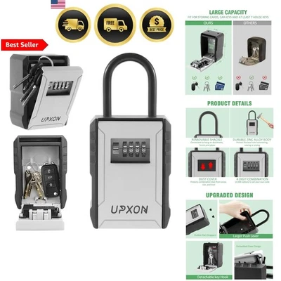 Key Lock Box Large Weatherproof Secure Wall Mount Safe Key Storage - Image 1 of 4