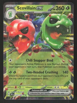 Scovillain ex 022/162 Pokemon SV05: Temporal Forces - Image 1 of 2