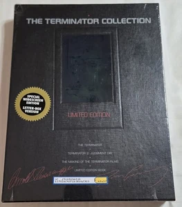 The Terminator Collection Limited Edition Box Set-3 VHS-Collectors Book Wide NEW - Picture 1 of 5
