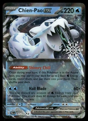 Chien-Pao ex Holiday Calendar Stamped 061/193 Pokemon Card - Image 1 of 2