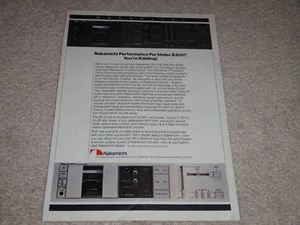 Anuncio de casete Nakamichi BX-1, BX-2, 1982, artículo, color - Imagen 1 de 1
