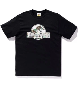 Bape X Jurassic World Logo T-Shirt schwarz Medium 100 % authentisch - Bild 1 von 2