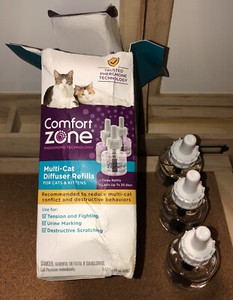 Comfort Zone~3 Pack Diffuser Refill Bottles~48ml each~For Cats & Kittens~New~O/B