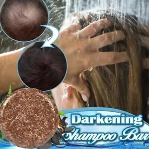 Cover Grey Bar Shampoo Soap Natural Polygonum Essence Hair Darkening Shampoo D - Picture 1 of 15