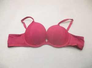 Reggiseno push up 46B CACIQUE donna bordeaux imbottito ferretto chiusura schiena 9C - Foto 1 di 8