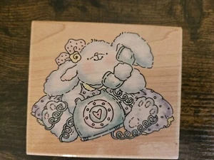 Penny Black Earful Bunny 1376H Vintage 1999 Stempel Gartenhase Frühling - Bild 1 von 5