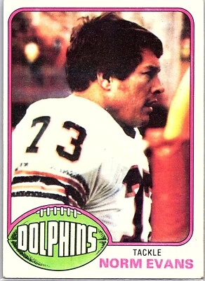 1976 Topps - Norm Evans #492 - Image 1 of 2
