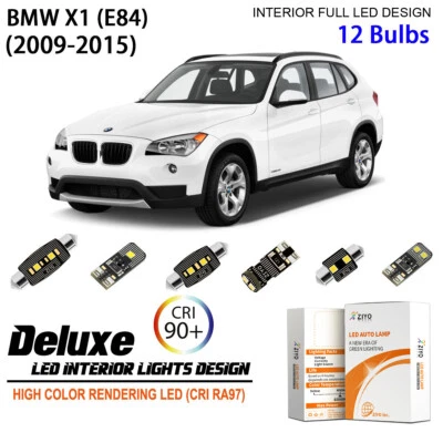 Kit de 12 Bombillas LED Interior para BMW X1 E84 2009-2015 Blanco Domo Bombillas Foto 1 de 4