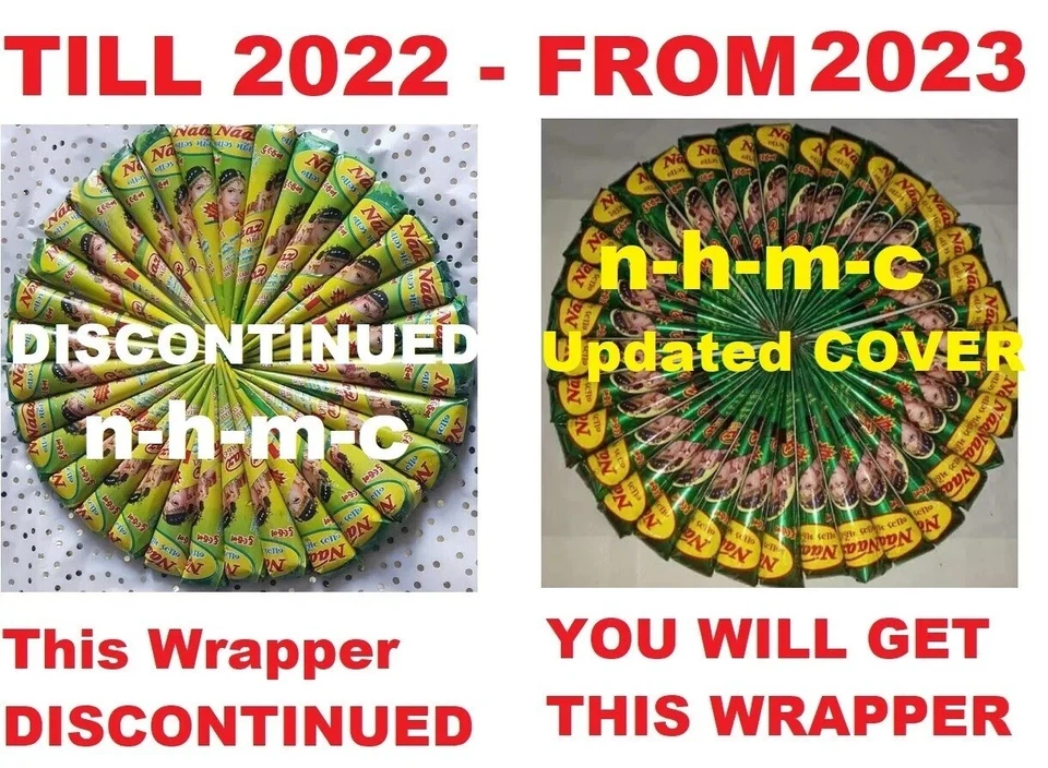 Original Naaz Natural Fresh Mehndi Cone Temporary Henna Halal Bridal Dark Brown