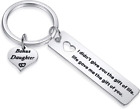 MIXJOY Stepdaughter Keychain Bonus Daughter Jewelry Daughter in Law Gift I Didn'