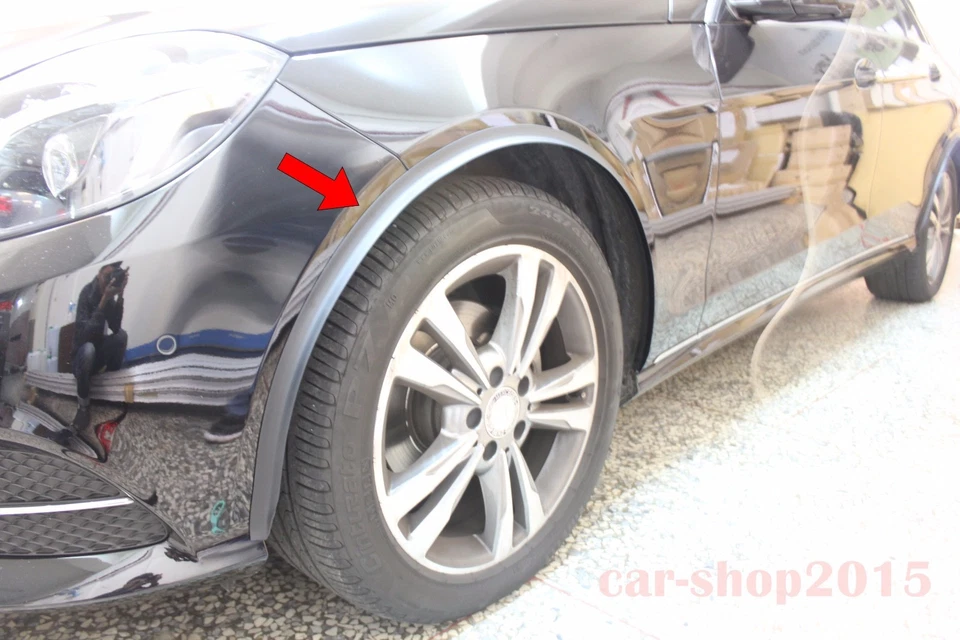 FENDER FLARE totalmente nuevo para Mercedes Ben W212 2013-2016 PVC negro E550 E500 E400  Foto 1 de 4