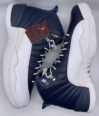 Air Jordan 12 Retro Obsidian 2012 130690-410 Talla 10.5 Nuevo en caja Nuevo de Lote Antiguo DS Foto 1 de 4