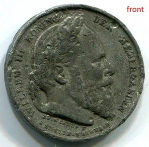 MF086 Netherlands 1874, Willem III Koning Der Nederlanden, Jubileum 1849, token - Picture 1 of 3