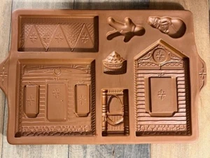 NEW Vintage 1997 Longaberger Gingerbread Holiday Home Homemade Gingerbread House - Picture 1 of 4