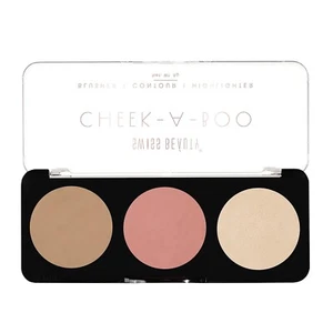 Swiss Beauty Cheek- A- Boo Face Palette With Blusher Shade - 01, 8Gm - Picture 1 of 6