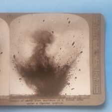 WW1 Stereoview Card RP 3D C1916 Somme France Underground Mine Attack