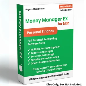 Money Manager EX Personal Finance Software for Mac - Budgets Reports Import QIF - Picture 1 of 8