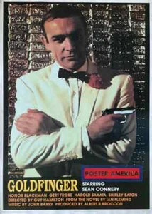 Póster Goldfinger Starring Sean Connery 25,25 x 35 - Imagen 1 de 2