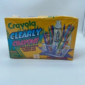 Vintage 1994 Crayola Clearly Crayons with 32 Crayons, Sharpener, and Display. - Picture 1 of 7