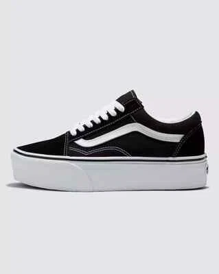 Vans Old Skool Stackform 34mm Women's sneaker Size 6-10  Black, White - Image 1 of 4
