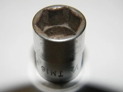 1/2  Socket  1/4 drive 6 point Snap On TM16 USA  #27 - Image 1 of 4