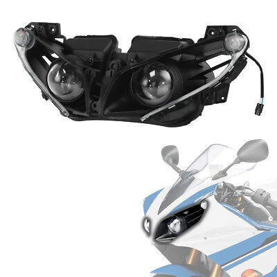 Conjunto de lámpara de faro delantero ajuste transparente para Yamaha YZF-R1 YZFR1 2012-2014 2013 Foto 1 de 4