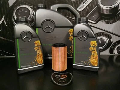 Genuine Mercedes-Benz E-Class E200 E220 E250d Oil Filter & Engine Oil Z651PAC - Image 1 of 4