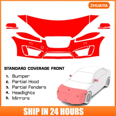 Kit de sujetador transparente de película de protección de pintura precortada de 8,5 millas PPF para Jaguar XFR-S 2014-2015 Foto 1 de 4