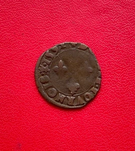 Troyes. Belle monnaie double tournois Charles X 1592, CARDINAL DE BOURBON - Picture 1 of 2