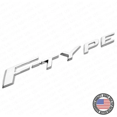 Jaguar F-TYPE Liftgate Trunk Car Logo Emblem Badge Nameplate R Sport SVR Chrome Foto 1 de 3