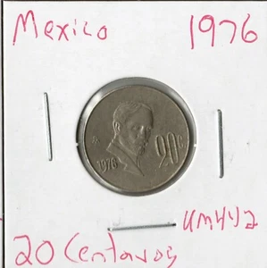 Coin Mexico 20 Centavos 1976 KM442 - Picture 1 of 2