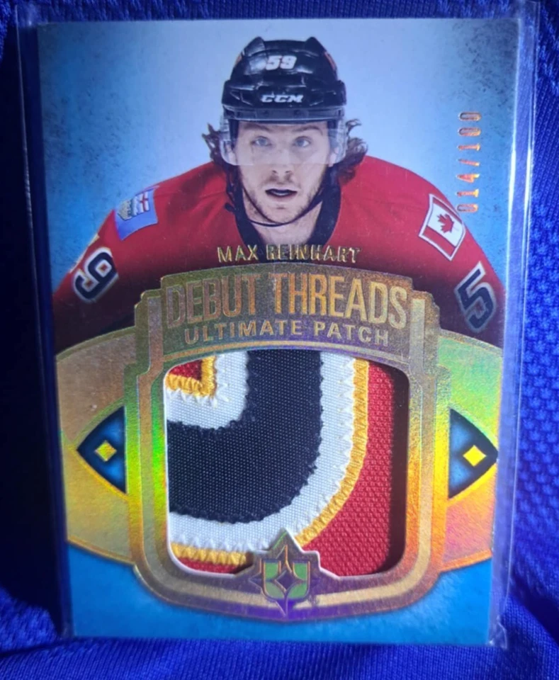 2013-14 Ultimate Collection Debut Threads Max Reinhart 014/100 Rookie Patch - Image 1 of 1
