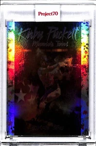 2021 TOPPS PROJECT 70 #594 - KIRBY PUCKETT BY DJ SKEE - RAINBOW FOIL 49/70 - Bild 1 von 3