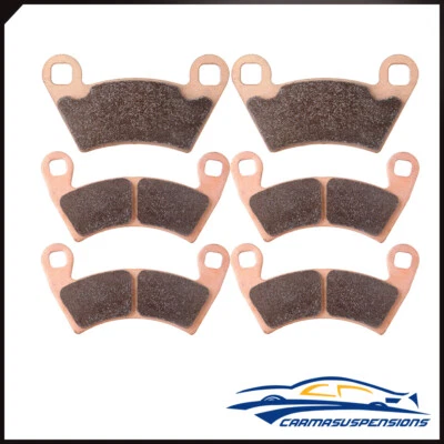 3 pares de pastillas de freno delanteras y traseras para Polaris LE RZR XP 900 2011-2013 sinterizadas Foto 1 de 4