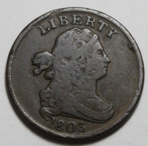 1803 Half Cent DU481 Cover