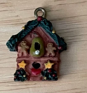 Vintage Women's Cuckoo Clock Pendant Charm - Picture 1 of 3