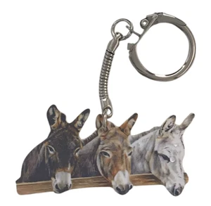 Donkey Keyring - Donkeys - Donkey Head - Donkey Keyrings OF25-KR - Picture 1 of 2