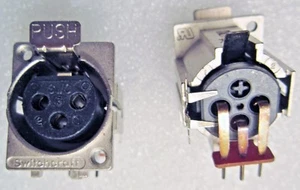 F3FRAF SWITCHCRAFT XLR CONNECTORS QG RECEPTACLE - Picture 1 of 5