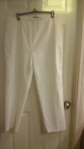 Peter Nygard Pants Women's size 16, White, Elastic waist, Lined, Occ. NWOT $89 - Picture 1 of 3