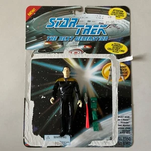Figura de colección Star Trek teniente comandante datos accesorios tarjeta 1994 Kenner - Imagen 1 de 9