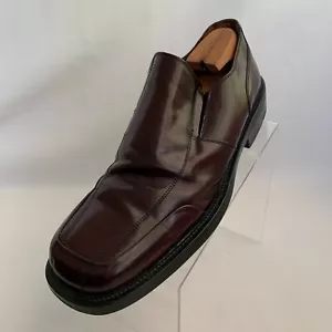 Kenneth Cole New York Mocasines Cuero Borgoña Delantal Punta Redonda Zapatos Talla 13 - Imagen 1 de 11