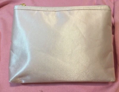 Bolso de Maquillaje Cosmético de Seda Cartera Bolso Rosa NUEVO Foto 1 de 2