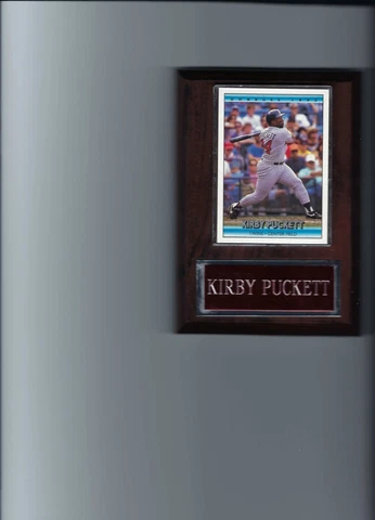 KIRBY PUCKETT PLAQUE BASEBALL MINNESOTA TWINS MLB   C Cover