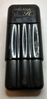 Havana Plastic Pocket Humidor with Cigar Cutter - Image 1 of 4