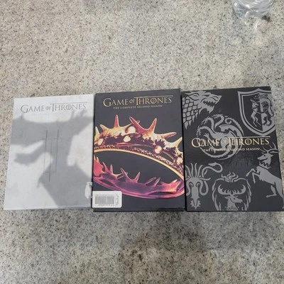 Game of Thrones Seasons 2 and 3 Complete DVD Sets HBO Series Lot Tested - Image 1 of 4