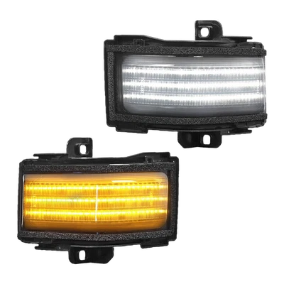 2X White/Amber LED Side Mirror Lights Sequential Signal For 2015-2022 Ford F-150 - Image 1 of 4